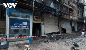 Tạm giữ nghi can gây ra vụ cháy chi nhánh Ngân hàng Eximbank