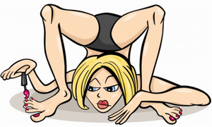 Sinh tật cắn móng chân vì tập yoga