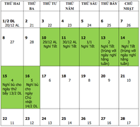 Đề xuất hai phương án nghỉ Tết Tân Sửu 2021