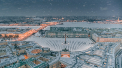 Ngắm Saint Petersburg thơ mộng trong ngày đông tuyết trắng 