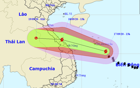 Bão số 5 liên tục tăng cấp, cách quần đảo Hoàng Sa hơn 200km