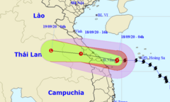 Bão số 5 giật cấp 12 tiến sát đất liền, Trung Bộ mưa to gió mạnh