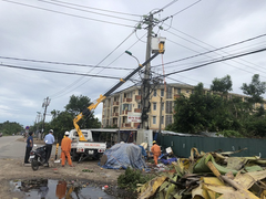 EVN cập nhật tình hình khôi phục cung cấp điện, khắc phục hậu quả cơn bão số 5