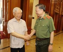 Tổng Bí thư, Chủ tịch nước làm việc với Thường vụ Đảng ủy Công an Trung ương