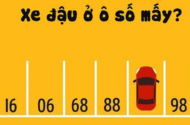 Đố bạn xe ô tô đang đỗ ở ô số mấy?