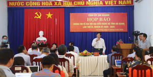 Đại hội Đảng bộ tỉnh An Giang sẽ khai mạc ngày 24/9