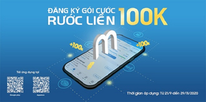 Đăng ký gói cước, rước liền 100k từ ứng dụng My MobiFone