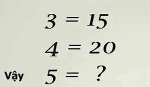 Bài toán thử thách chỉ số IQ của bạn