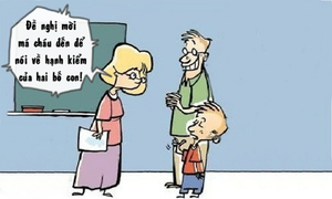 Hạnh kiểm kém cả bố lẫn con