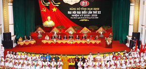 Khai mạc Đại hội đại biểu Đảng bộ tỉnh Nam Định lần thứ XX