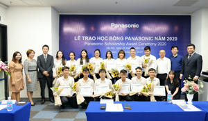 Panasonic trao tặng 15 suất học bổng cho sinh viên tài năng trên toàn quốc
