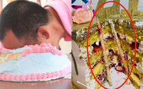 Trò đùa nguy hiểm úp bánh kem vào mặt khiến dân mạng khiếp sợ