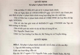 Đưa tin sai về Bí thư Đắk Lắk, Tạp chí Môi trường và Xã hội bị tước giấy phép