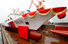Trung Quốc hạ thủy tàu tuần duyên lớn nhất