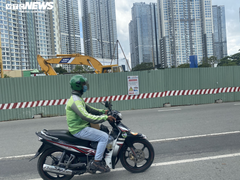 Dân Sài Gòn lúng túng trong ngày đầu cấm xe qua cầu vượt Nguyễn Hữu Cảnh