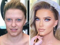 Xem 'gái xấu' hóa cô dâu xinh đẹp qua bàn tay của 'phù thủy' makeup