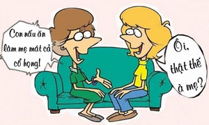 Dâu đoảng giúp mẹ chồng mát họng