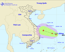 Hình thành áp thấp nhiệt đới trên Biển Đông