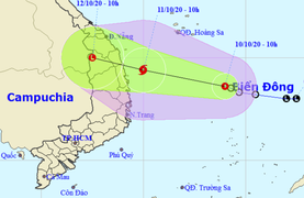 Áp thấp nhiệt đới có thể mạnh lên thành bão, đổ bộ Quảng Nam - Phú Yên