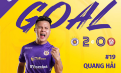 Văn Quyết, Quang Hải lập công, Hà Nội FC khiến CLB TP.HCM tiếp tục ôm hận