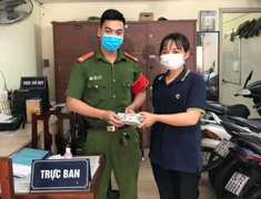 Nữ sinh viên giao 200 triệu đồng nhặt được nhờ công an tìm người đánh rơi