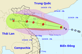 Bão số 7 giật cấp 11, hướng vào vịnh Bắc Bộ