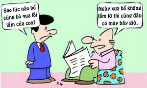 Bố không lầm lỡ đã chẳng có mày