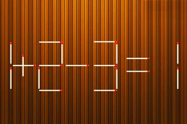 Làm sao để phép tính 1 + 2 - 3 = 1 thành đúng