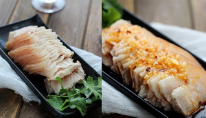 Thịt ba chỉ luộc sốt tỏi làm nhanh, dễ ăn