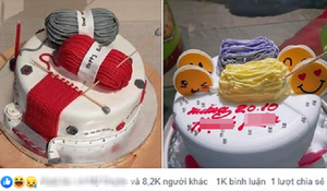 'Câm nín' khi lấy ảnh trên mạng đặt bánh kem