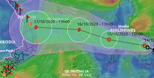 Áp thấp nhiệt đới đi vào Biển Đông, khả năng mạnh lên thành bão giật cấp 10