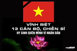 Danh tính 13 cán bộ, chiến sĩ hy sinh khi cứu nạn ở thuỷ điện Rào Trăng 3