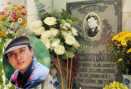 Chuyện xúc động bên mộ nghệ sĩ Thanh Nga, diễn viên Lê Công Tuấn Anh