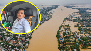  Ông Đoàn Ngọc Hải phá lệ nhận tiền ủng hộ đồng bào lũ lụt miền Trung