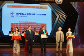 EVN nhận giải thưởng Doanh nghiệp chuyển đổi số xuất sắc Việt Nam 2020