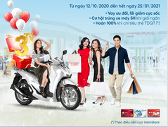 Vay tiền, mở thẻ trúng xe SH 150i cùng VietinBank