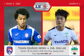 Trực tiếp Than Quảng Ninh 3-1 HAGL: Văn Thanh kiến tạo