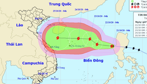 Bão số 8 hướng vào miền Trung và liên tục tăng cấp