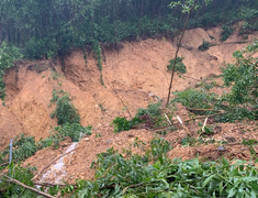 Lở đất vùi lấp lán trại của 4 người lên rừng tìm trầm, 1 người chết, 3 mất tích