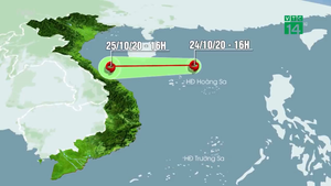 Bão số 8 đang áp sát đất liền các tỉnh Hà Tĩnh - Quảng Trị