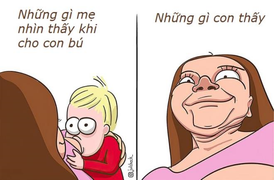 Loạt tranh vừa hài hước vừa xúc động về sự hy sinh của người mẹ