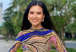 Thái Thị Hoa khoe dáng gợi cảm trong trang phục dạ hội thi 'Miss Earth 2020'