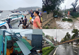 TRỰC TIẾP: Bão số 9 quần thảo Quảng Nam - Quảng Ngãi, hàng loạt nhà sập, tốc mái