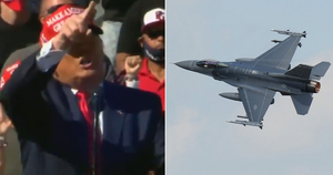 Tiêm kích Mỹ bắn pháo sáng chặn máy bay, Tổng thống Trump nhầm là pháo hoa