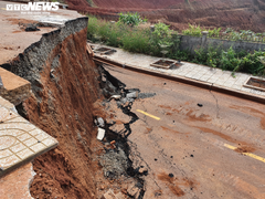 Dự án gần 1000 tỷ đồng ở Đắk Nông lại tiếp tục sụt lún nghiêm trọng