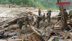 Video: Hơn 500 cán bộ chiến sĩ bới đất, lật đá tìm người mất tích tại Trà Leng 