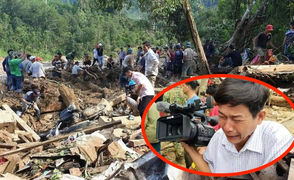 Thắt lòng bức ảnh phóng viên khóc nghẹn khi thi thể em bé Trà Leng được tìm thấy