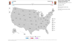 Kết quả bầu cử Tổng thống Mỹ qua bản đồ cập nhật