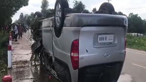 Video: Hiện trường vụ tai nạn ở Campuchia khiến 6 người Việt chết