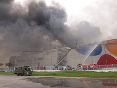 TP.HCM: Đang cháy lớn trong khu công nghiệp Hiệp Phước